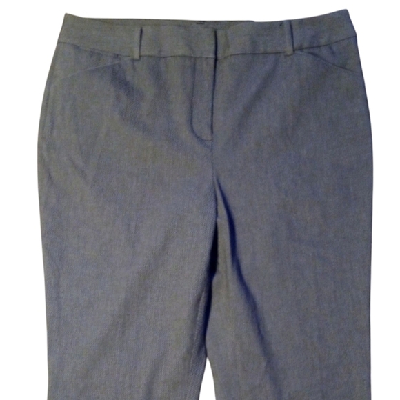 Chico's So Slimming Sophia Twill Striped Straight Leg Pants NWT Size 2 12 - Picture 6 of 14